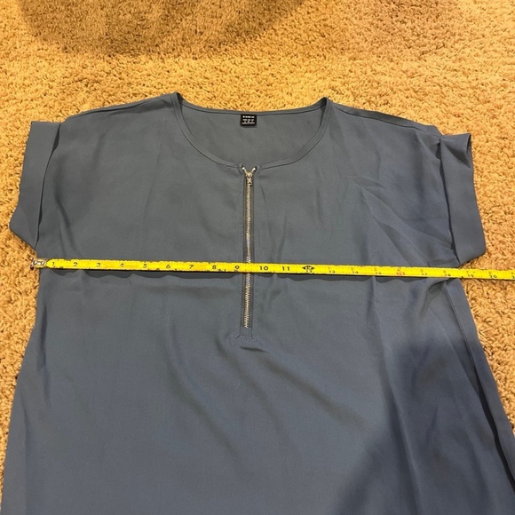 Shein sheer blue blouse - Picture 6 of 6